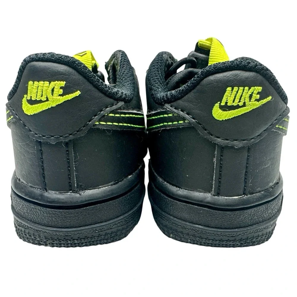 Nike Force 1 Toggle PS AF1‎ Black Volt Yellow 7C Kids Sneaker Shoe CU5287-002